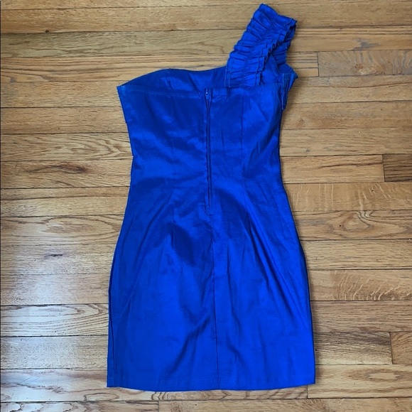 Blue Dress One Shoulder Size Small - Picture 16 of 16